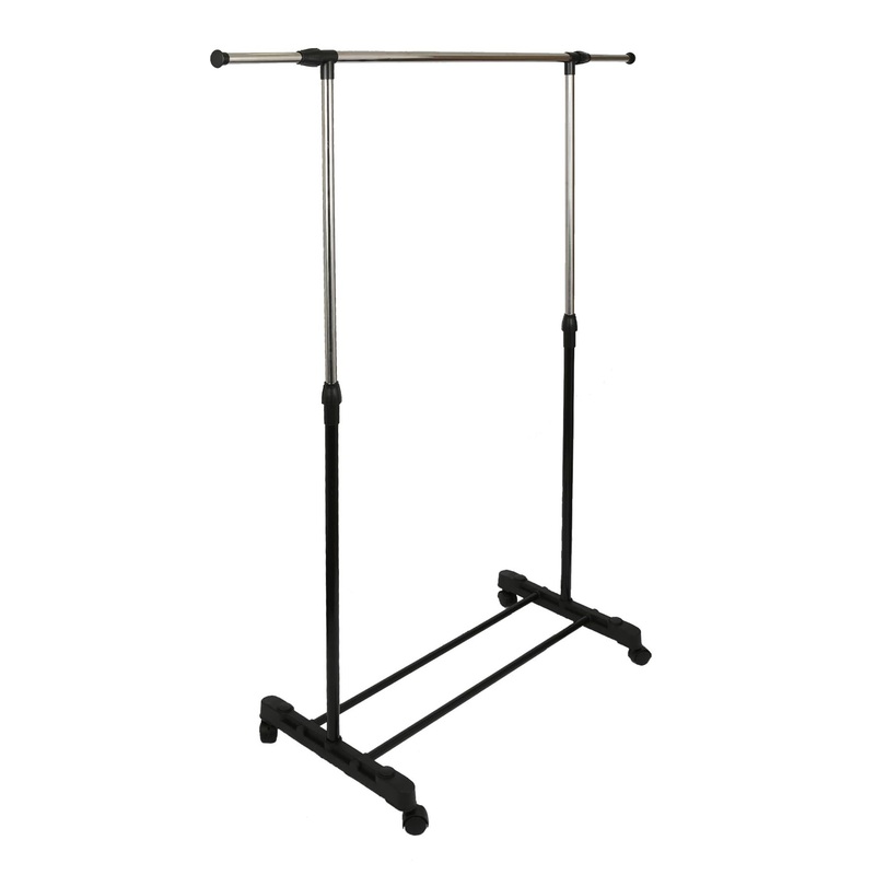 Adjustable Clothes Rail - Black