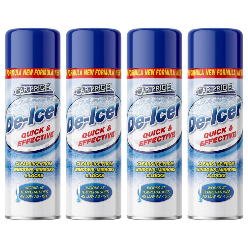 Aerosol De-Icer - 600ml - Pack of 4