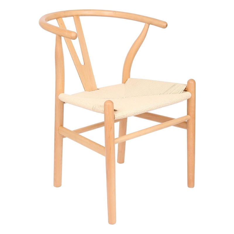 Beech Wooden Wishbone Dining Chair