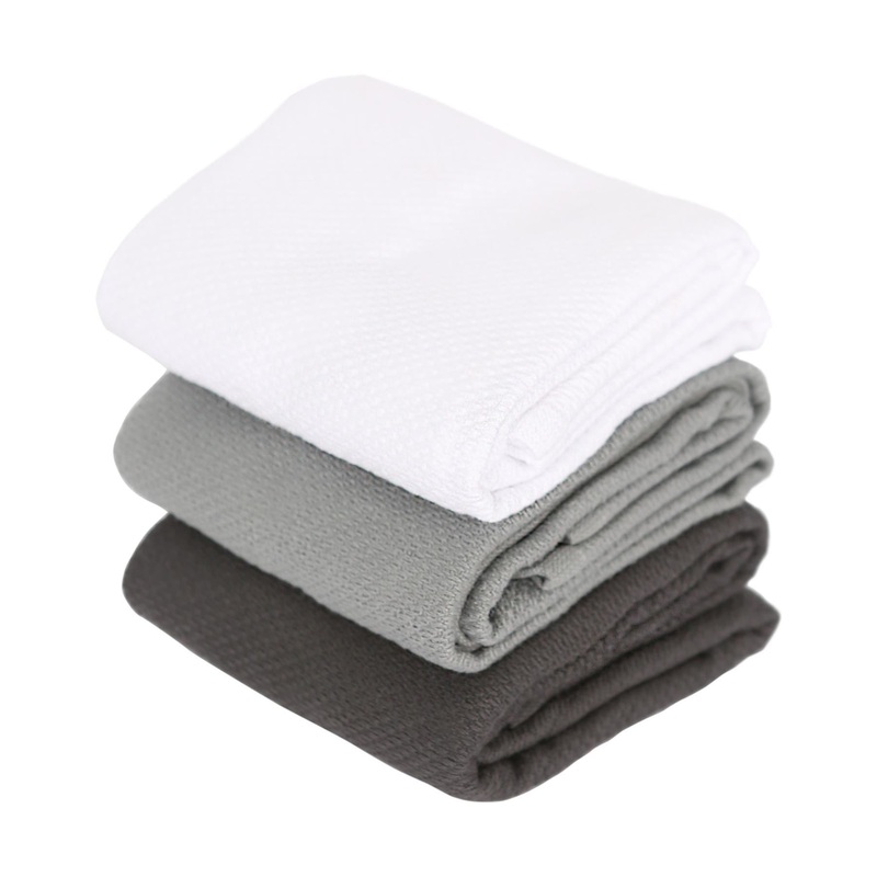 Deluxe 100% Cotton Tea Towel Set - 60cm x 40cm