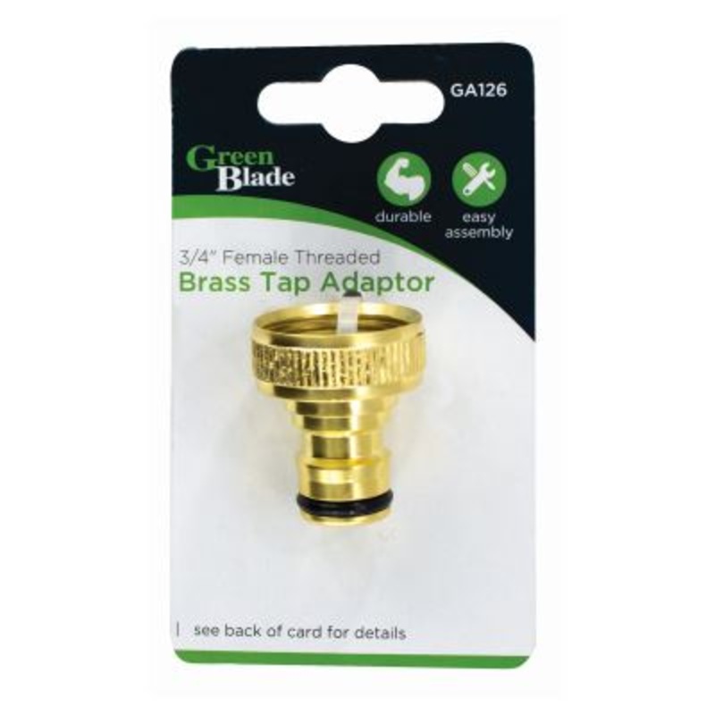 Female Brass Threaded Tap Adaptor - 3/4"