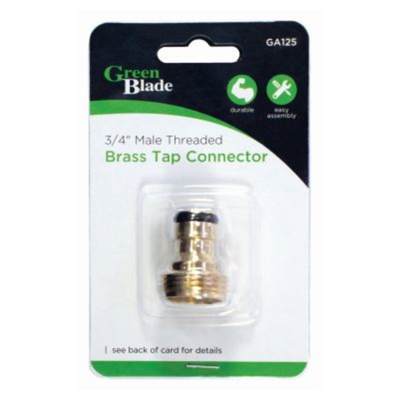 Male Brass Threaded Tap Connector - 3/4"