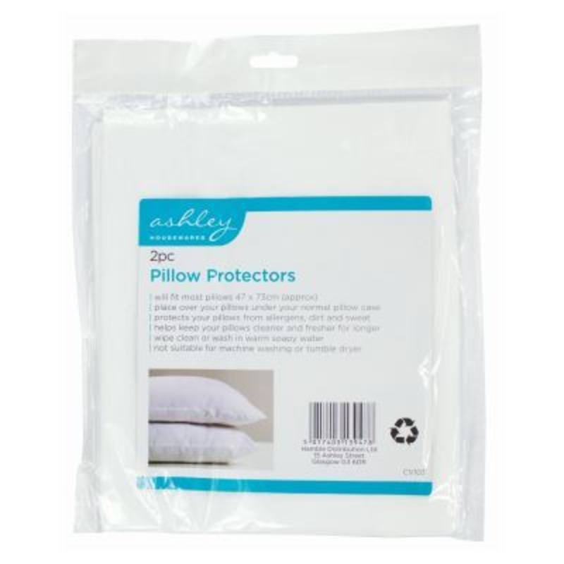 Pillow Protectors - 75cm x 45cm - White