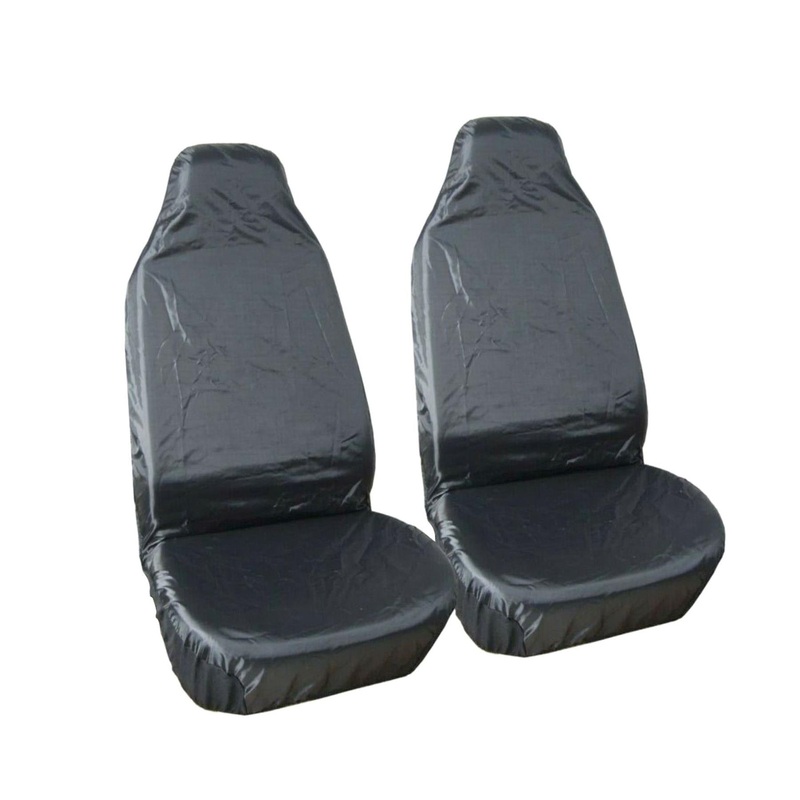 Universal Waterproof Car Seat Covers - Black - Pack of 2