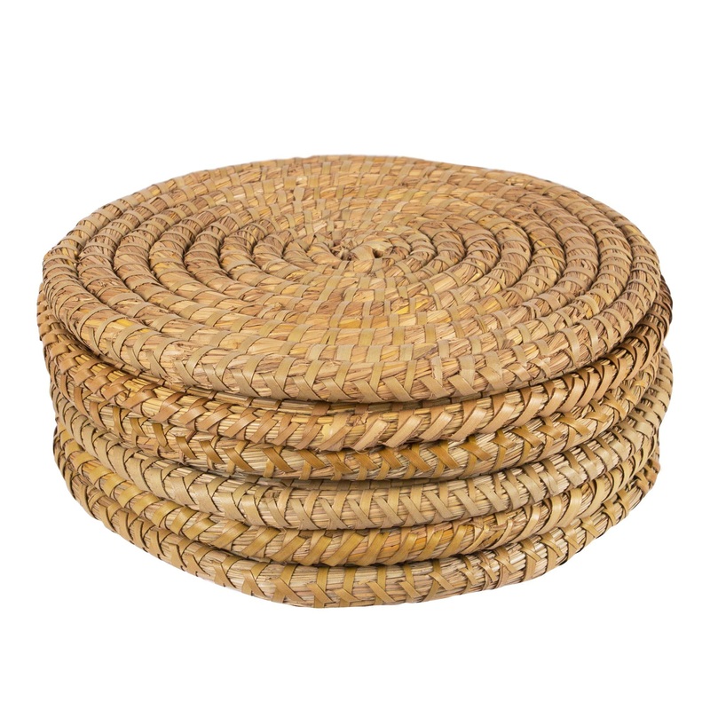 30cm Woven Palm Leaf Placemats - Pack of Six
