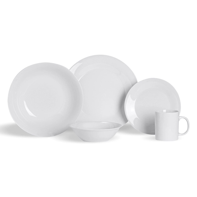 30pc White Dinner Set