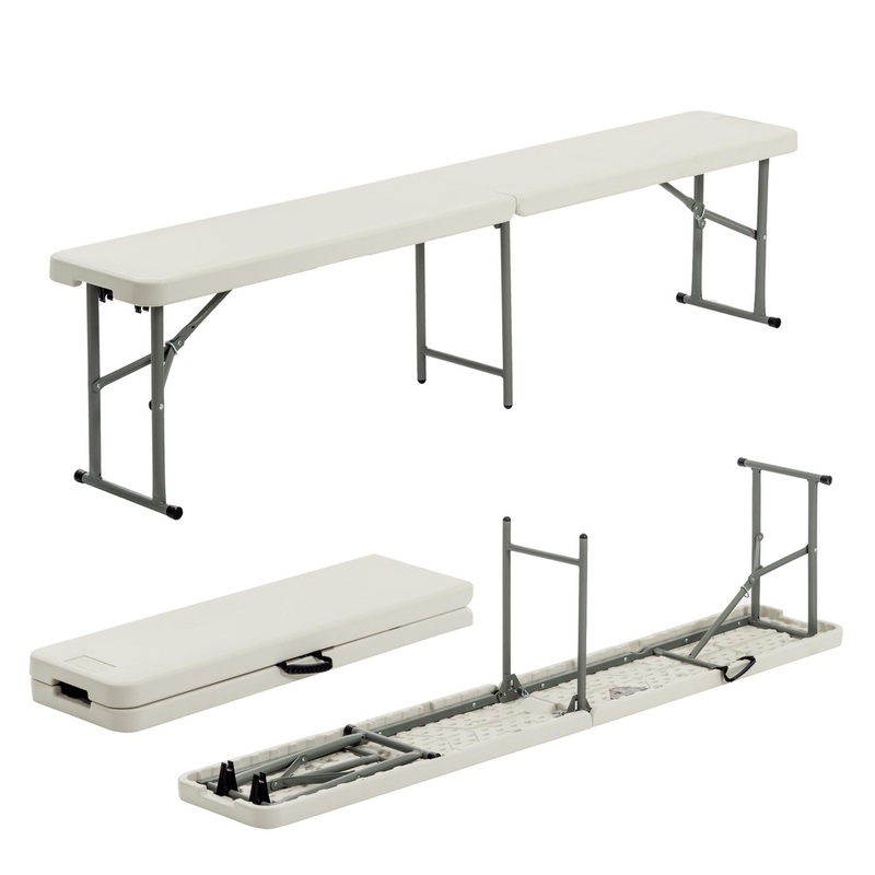 6 feet / 180cm Four Person Folding Trestle Bench