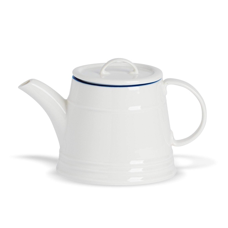 900ml Rustic White Porcelain Teapot