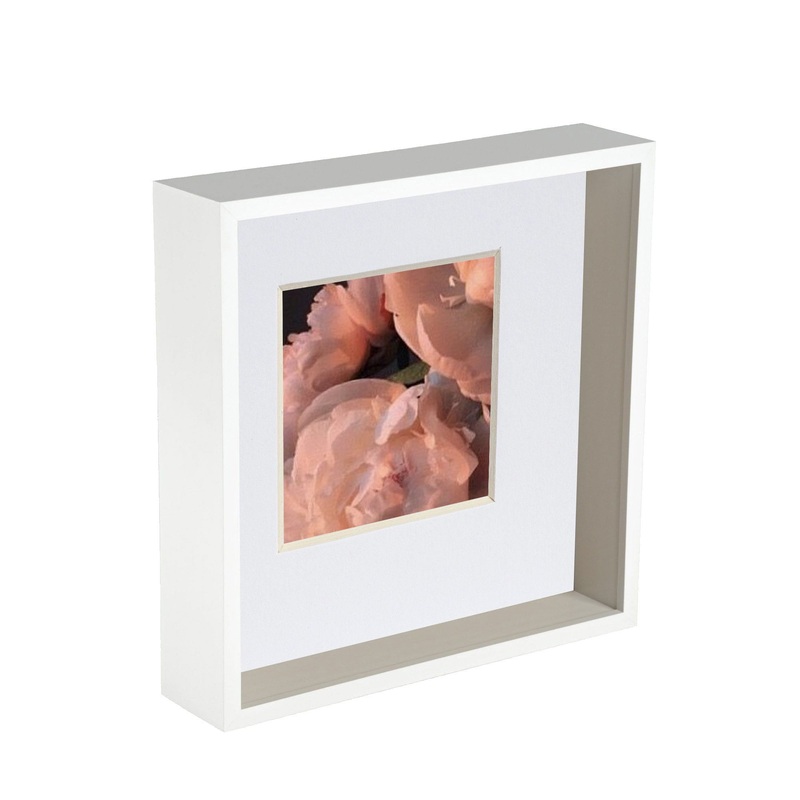 10" x 10" 3D Deep Box Photo Frame - with 6" x 6" Mount
