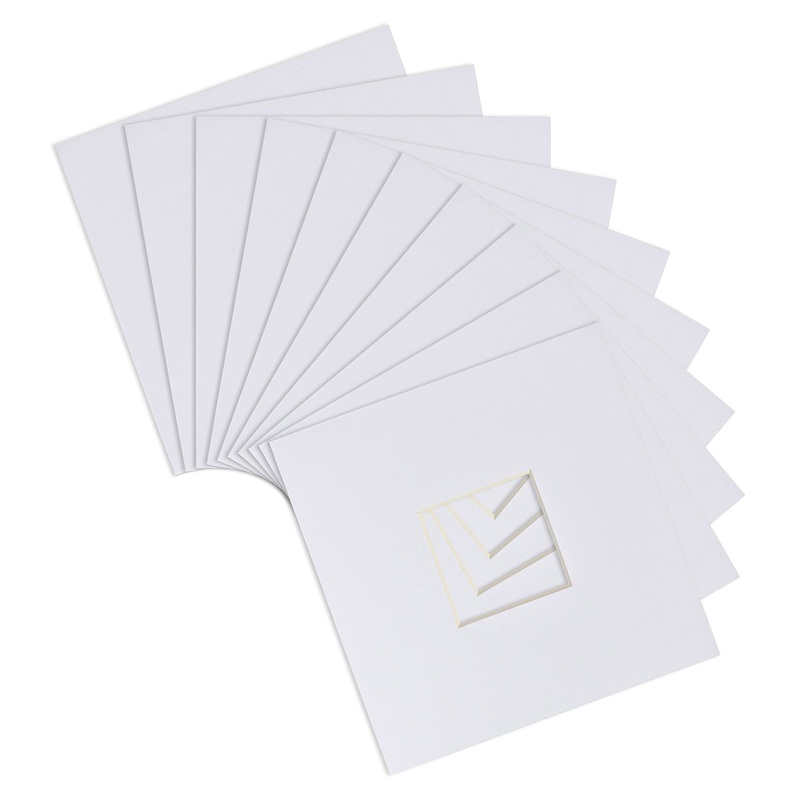 2" x 2" Picture Mounts for 6" x 6" Frame - Pack of 10
