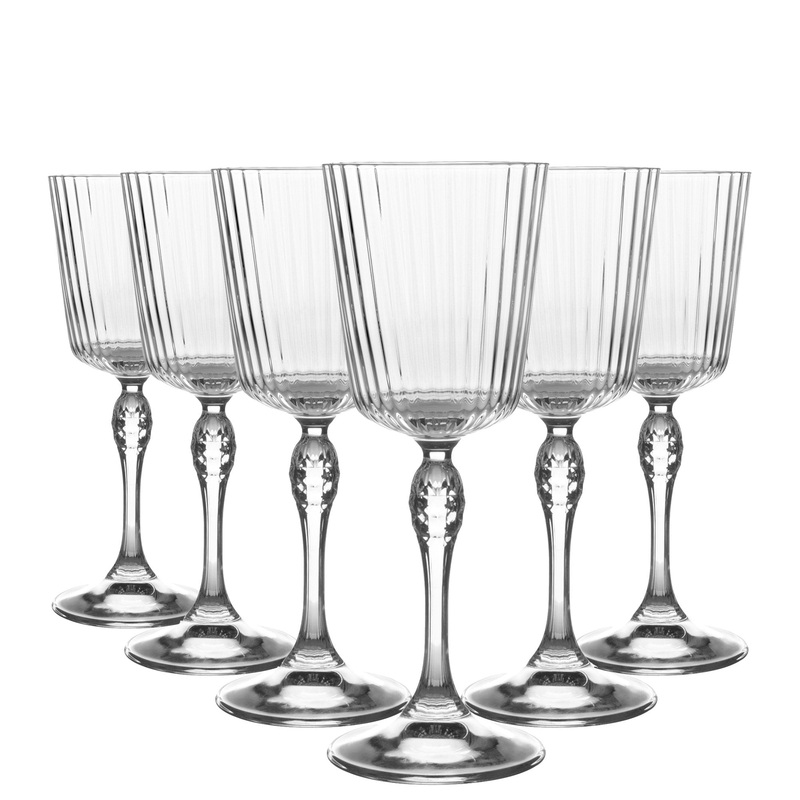 250ml America '20s Cocktail Glasses - Pack of Six