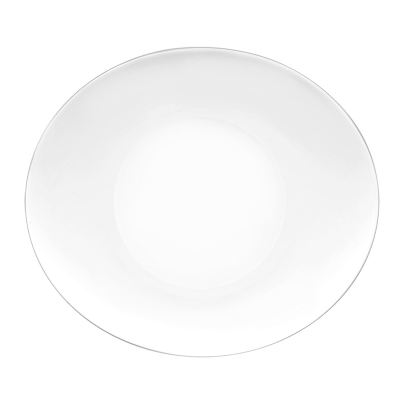 27cm White Prometeo Glass Dinner Plates - Pack of Six