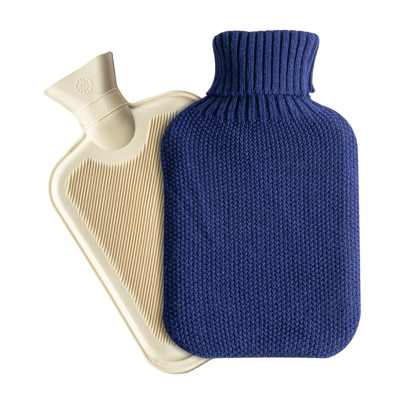 2L Knitted Hot Water Bottle & Cover Set