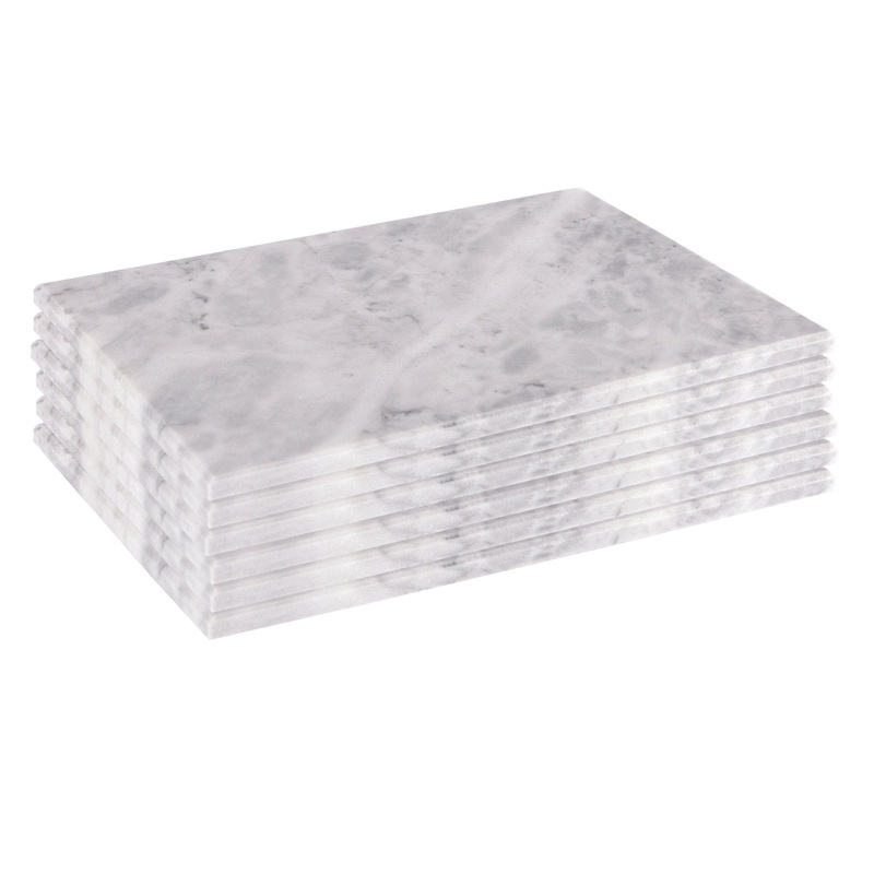 30cm x 20cm Marble Placemats - Pack of Six