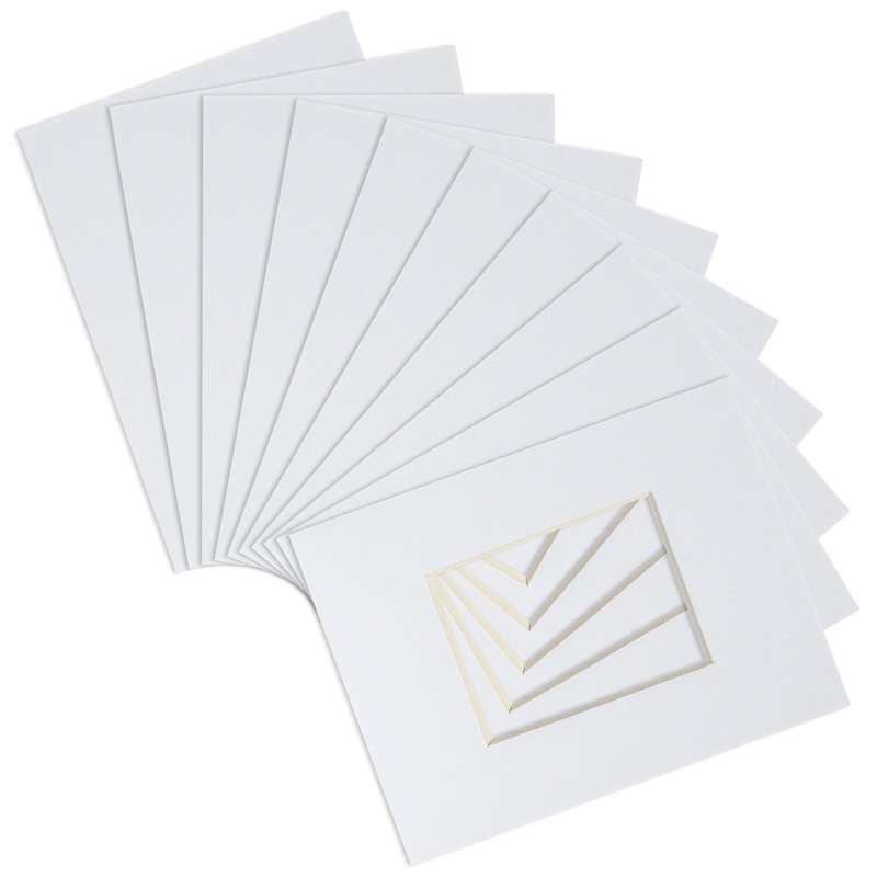 4" x 6" Picture Mounts for 8" x 10" Frame - Pack of 10