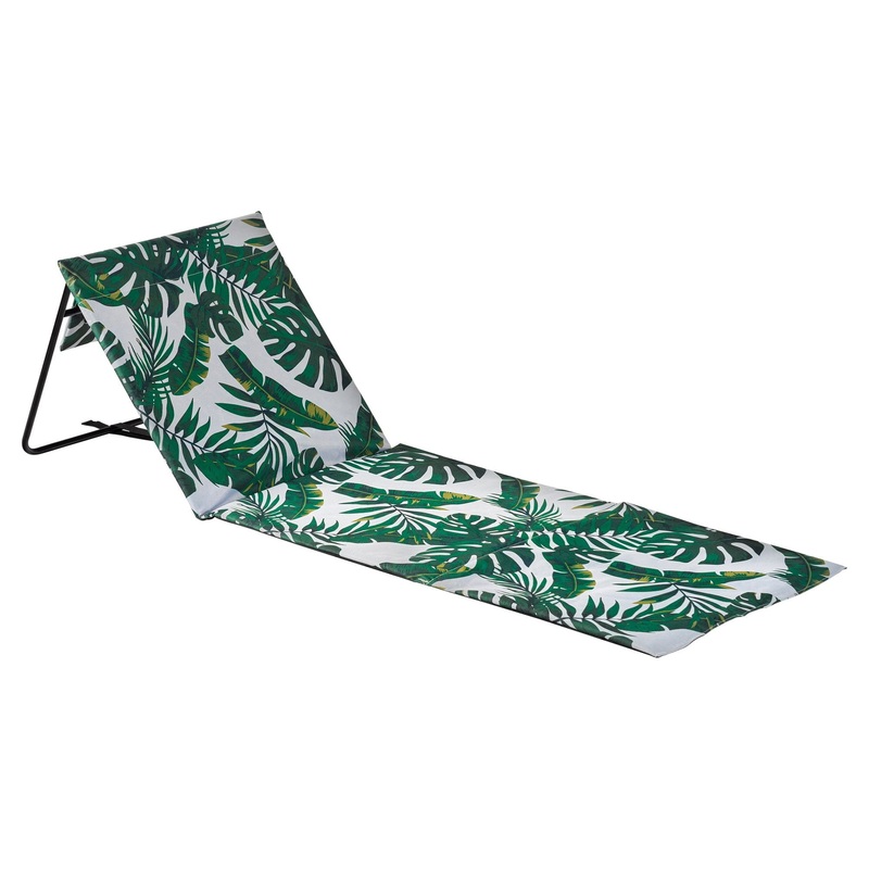 Folding Canvas Beach Lounger