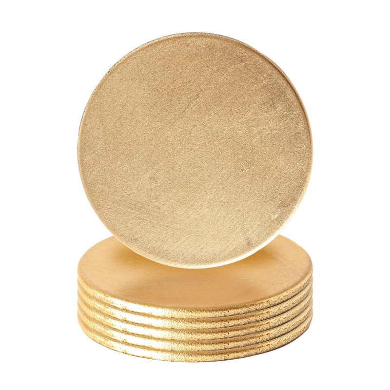 Metallic Melamine Coasters - Pack of Six