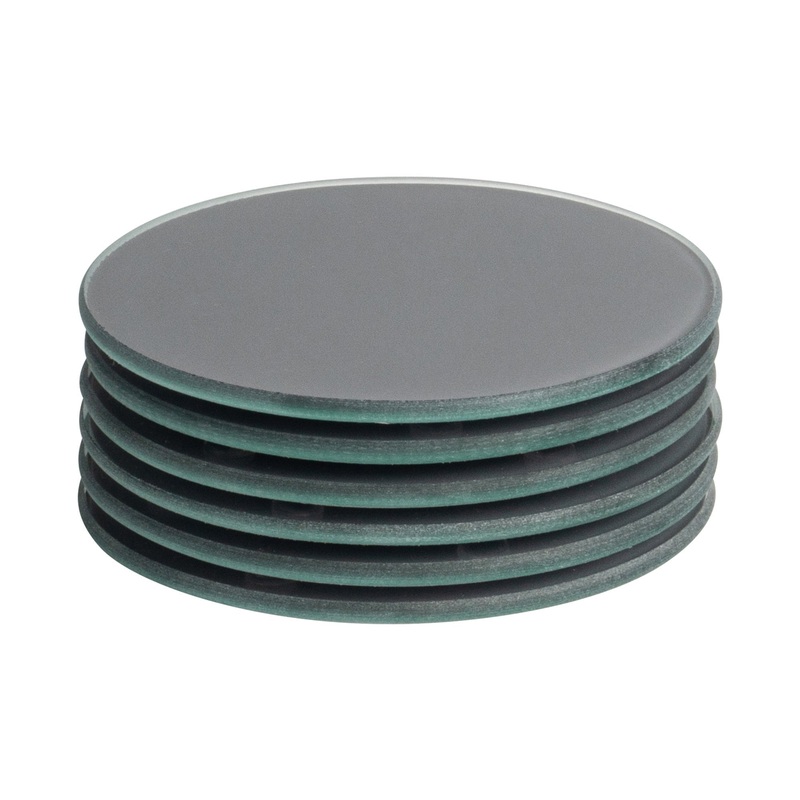 Round Glass Coasters - Pack of Six