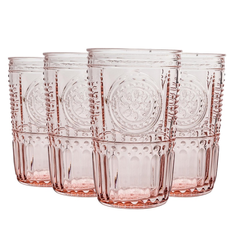 475ml Romantic Highball Glasses - Pack of Four