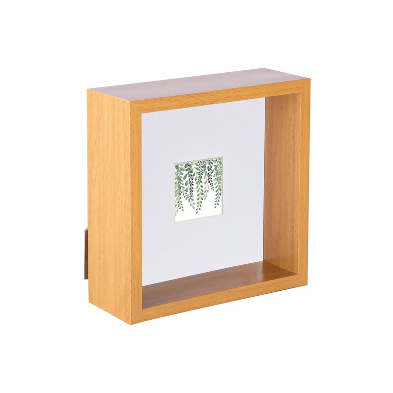 6" x 6" 3D Deep Box Photo Frame with 2" x 2" Mount