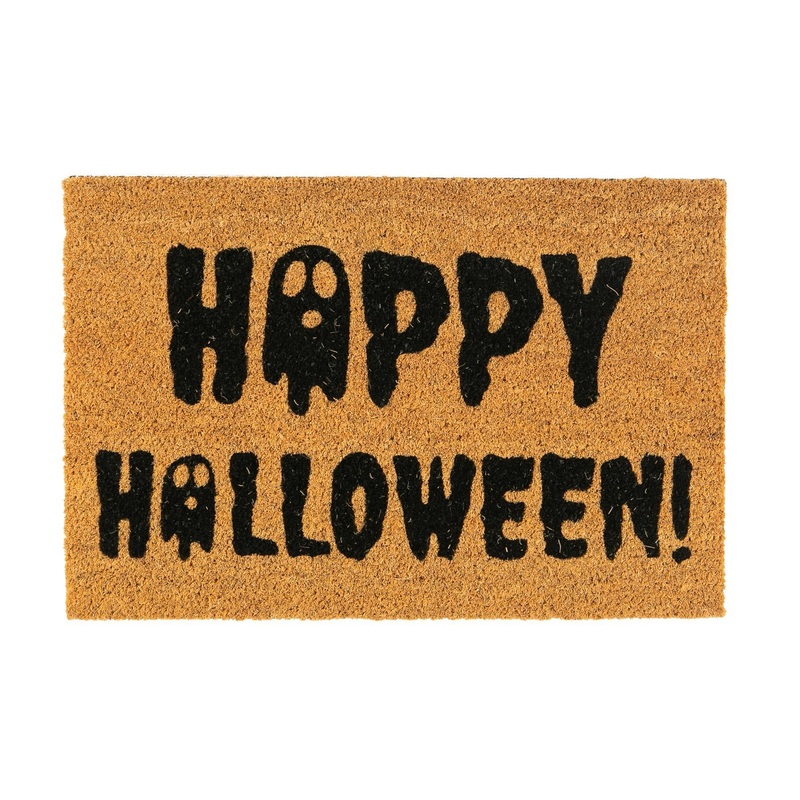 60cm x 40cm Ghost Happy Halloween Coir Door Mat