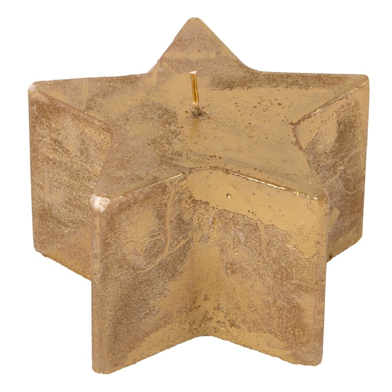 75 Hour Metallic Star Candle