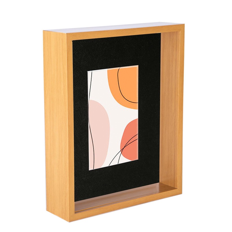 8" x 10" 3D Deep Box Photo Frame with 4" x 6" Mount