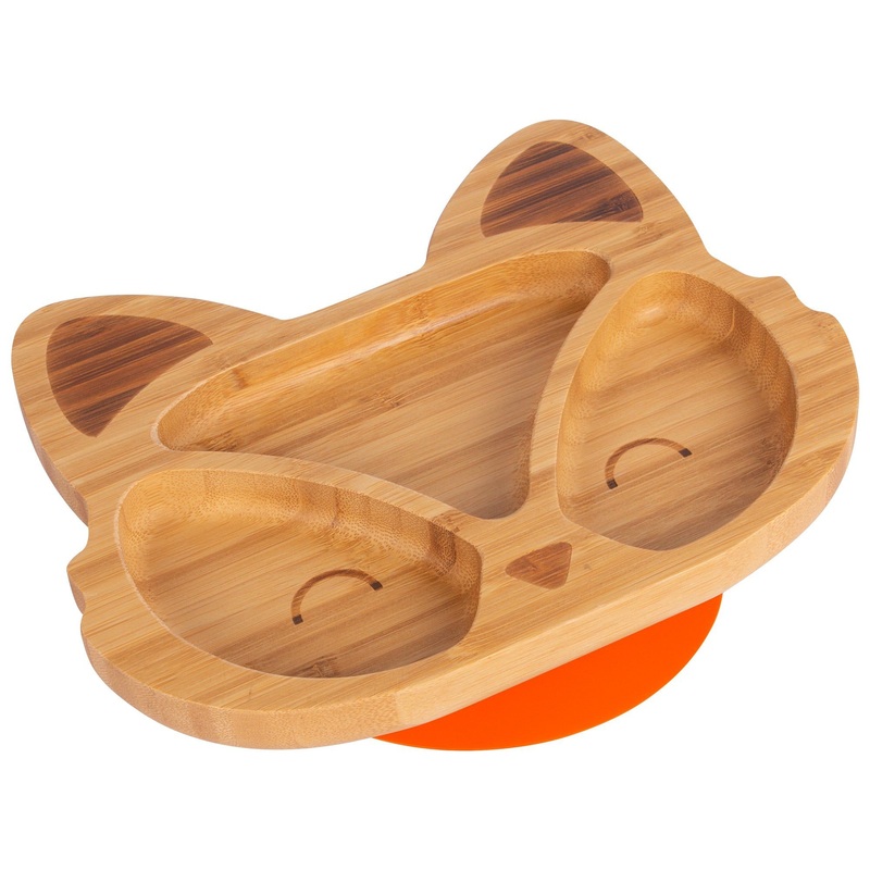 Flynn The Fox Bamboo Suction Plate
