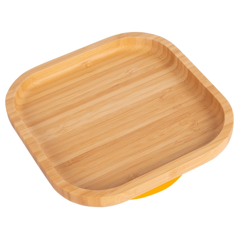 Square Open Bamboo Suction Plate