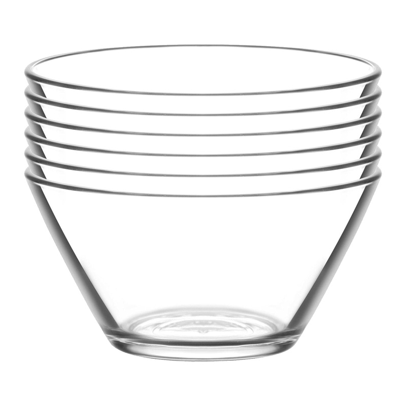 12cm Vega Glass Serving Bowls - Pack of Six