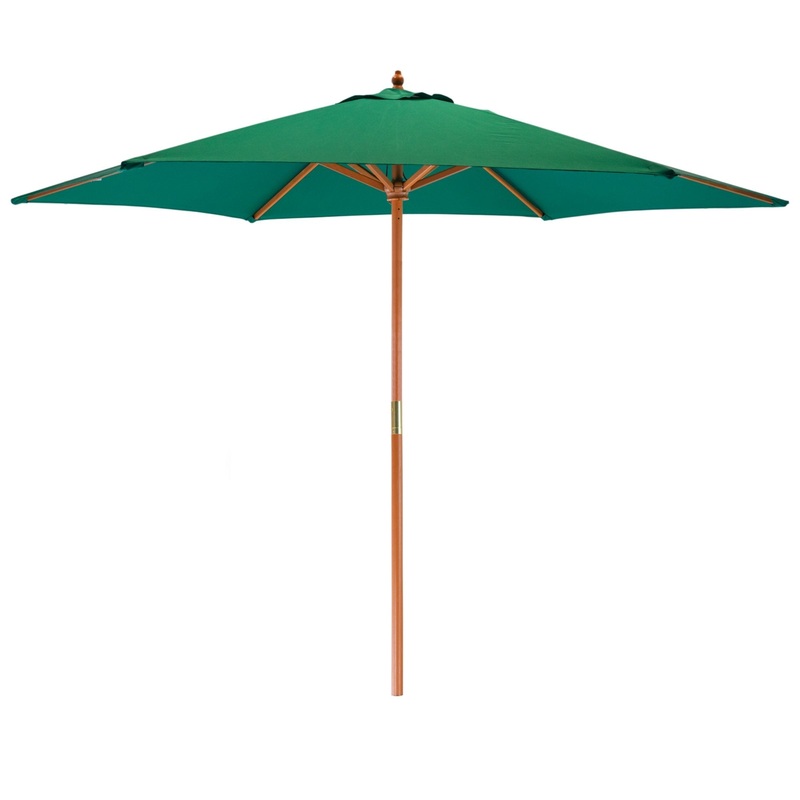 2.7m x 2.5m Wooden Garden Parasol