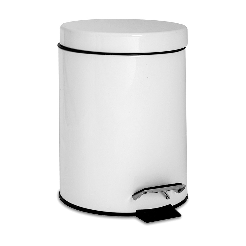 3L Round Stainless Steel Bathroom Pedal Bin