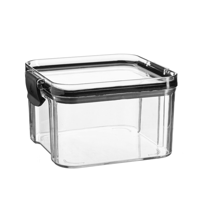 460ml Plastic Air Tight Food Storage Container air tight and flip top lids.