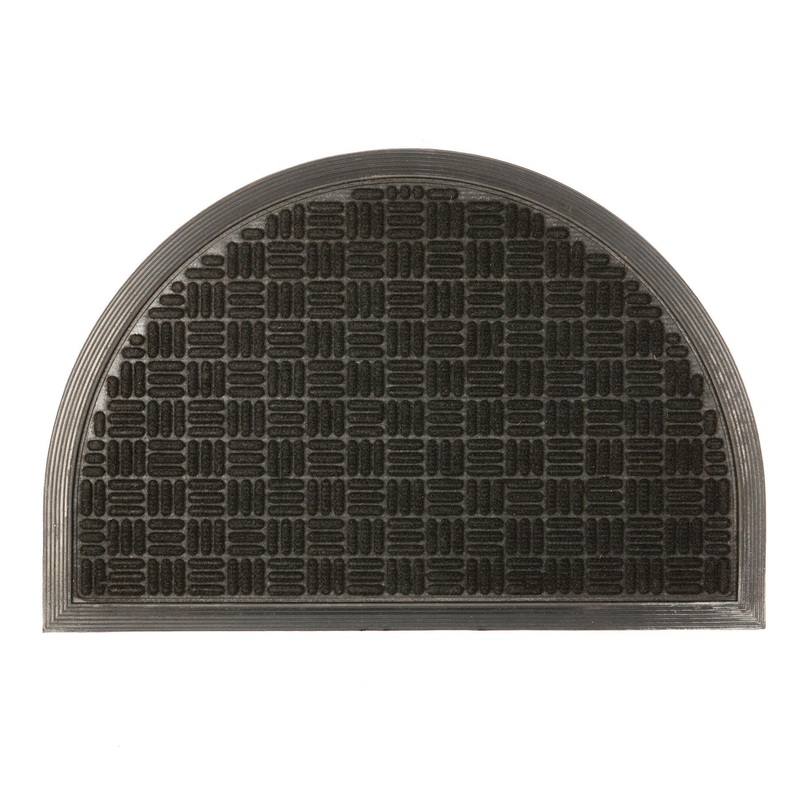 60cm x 40cm Black Heavy Duty Door Mat