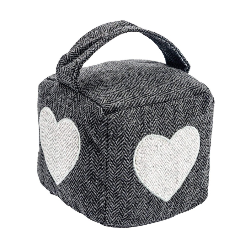 Heart Herringbone Door Stop