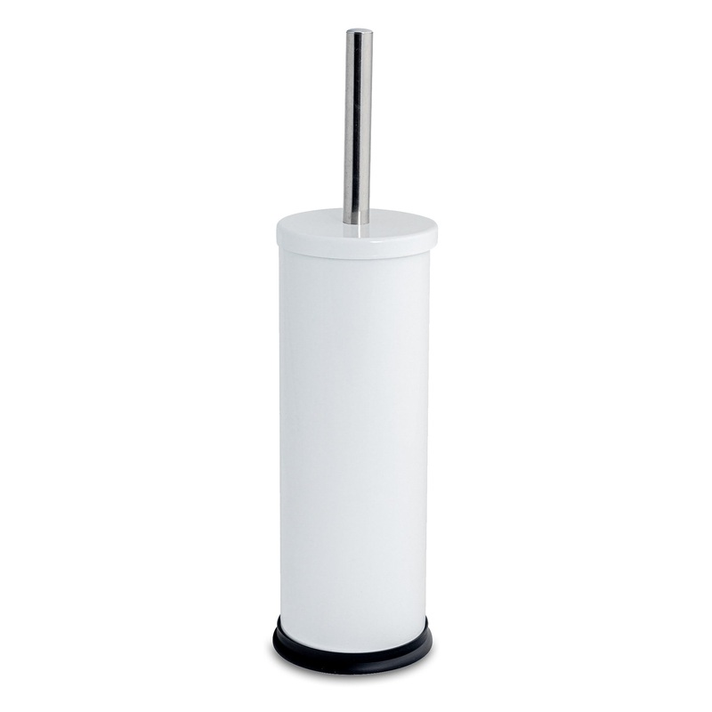 Round Stainless Steel Toilet Brush & Holder