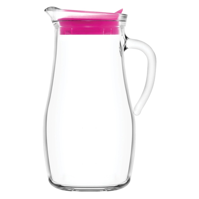 1.8L Misket Glass Water Jug with Silicone Lid