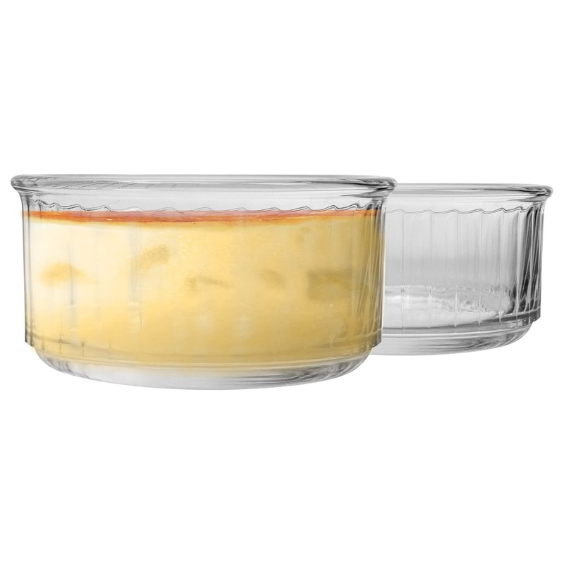 10cm Clear Oven Chef Glass Ramekins - Pack of Four