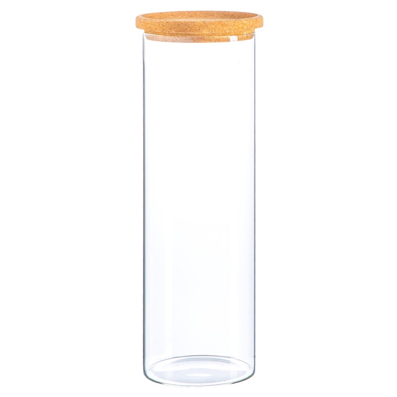 2L Scandi Storage Jar with Cork Lid