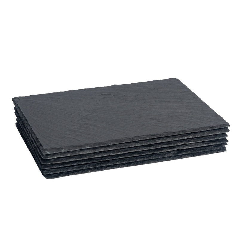 30cm x 20cm Rectangle Slate Placemats - Pack of Six