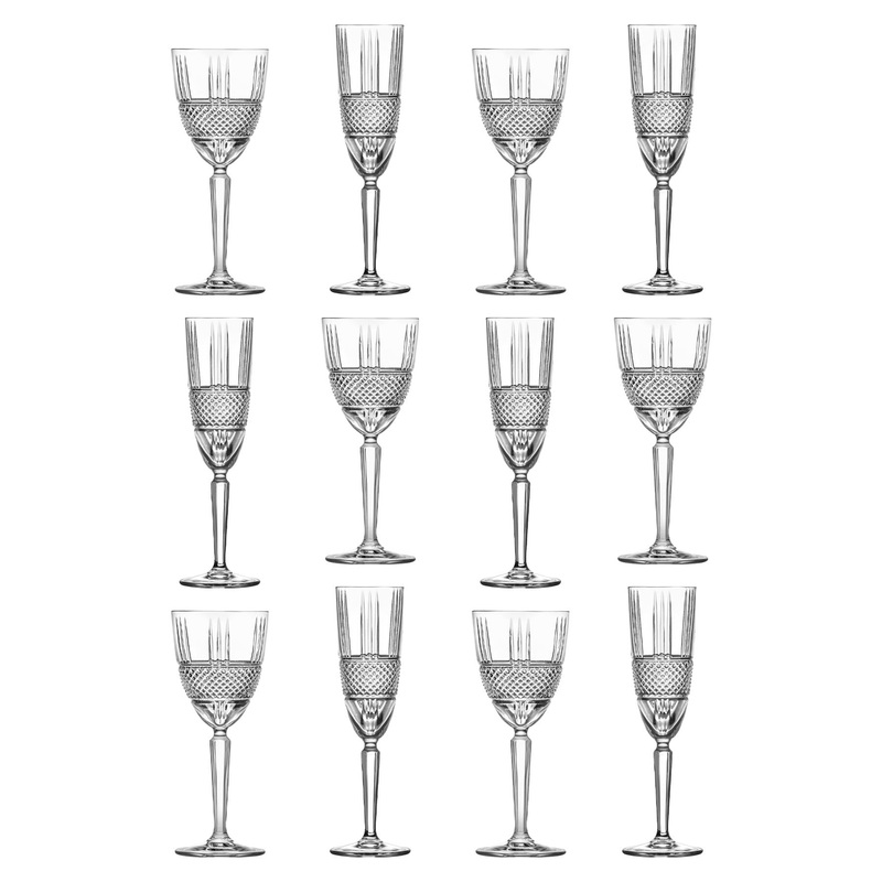 12 Piece Brillante Stemware Set