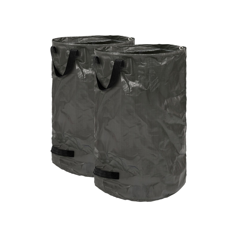 Heavy-Duty Garden Waste Bags - Black - Pack of 2