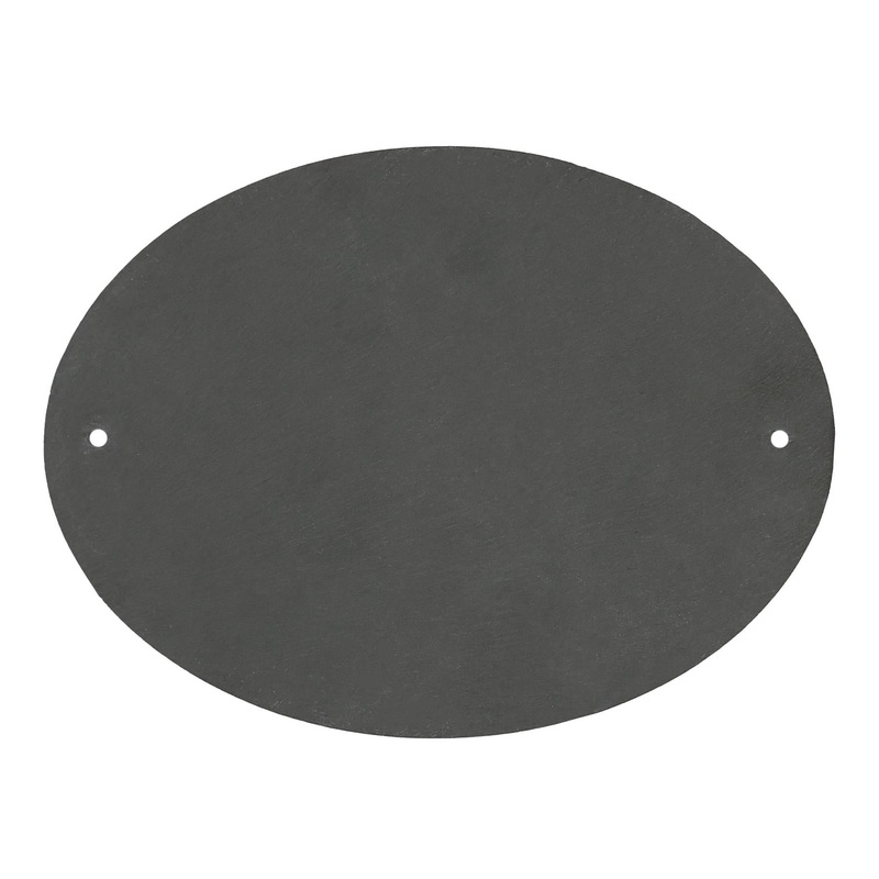 Linea Oval Blank Slate House Sign - 20cm x 15cm