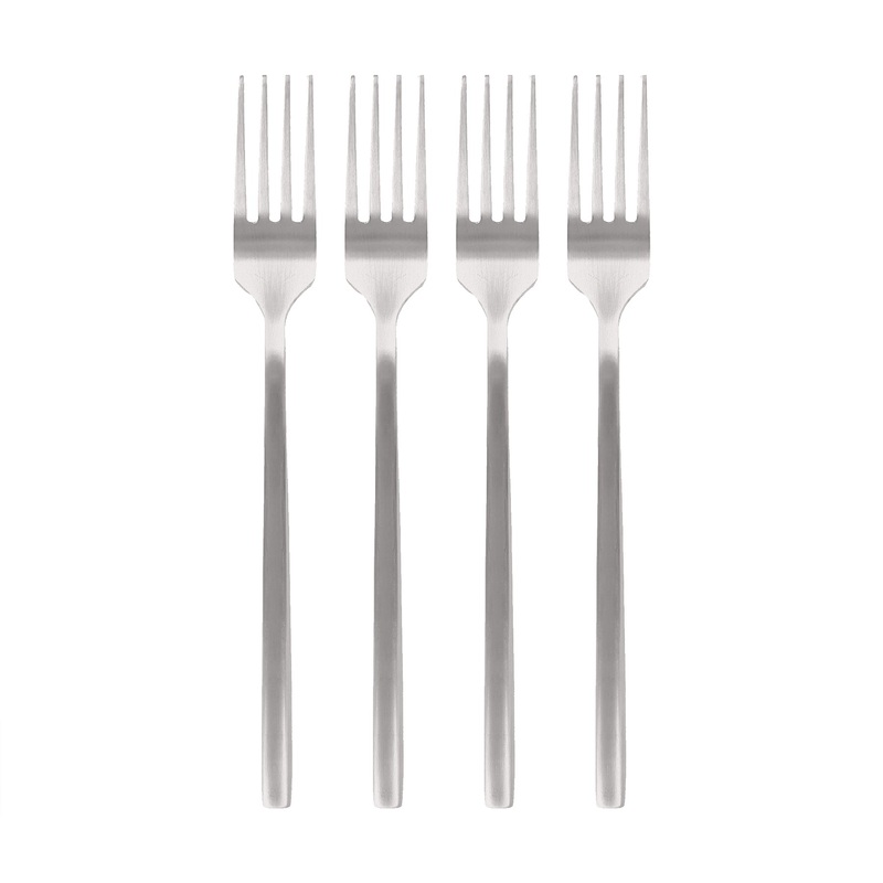 Stainless Steel Dinner Forks - 19.5cm - Pack of Four
