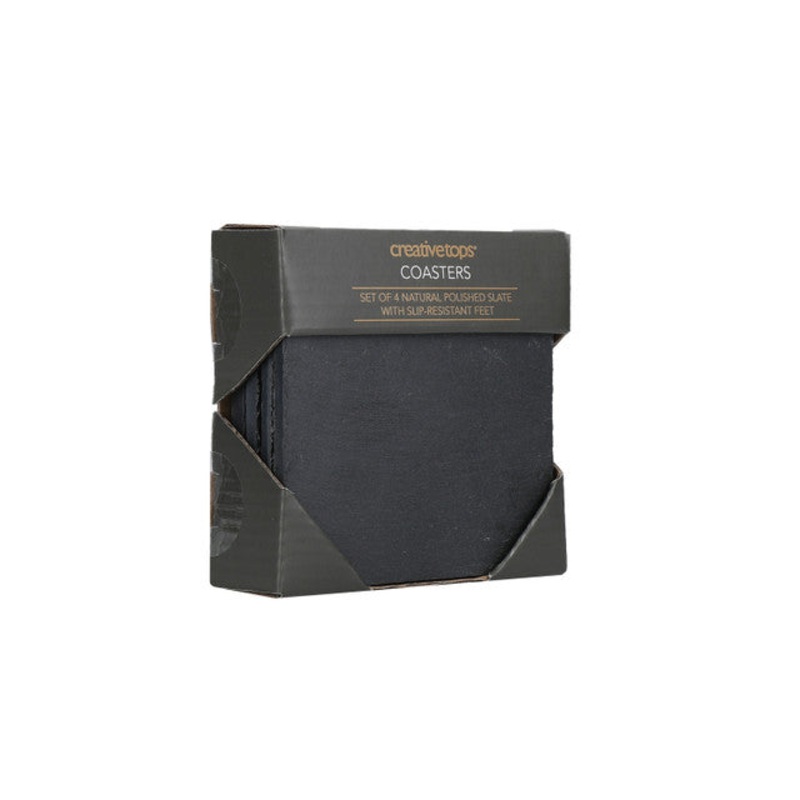 Creative Tops Set  of 4 Natural Slate Coasters