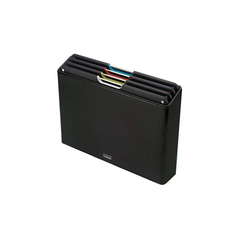 Joseph Joseph Folio Steel 4-piece Black Chopping Board Set