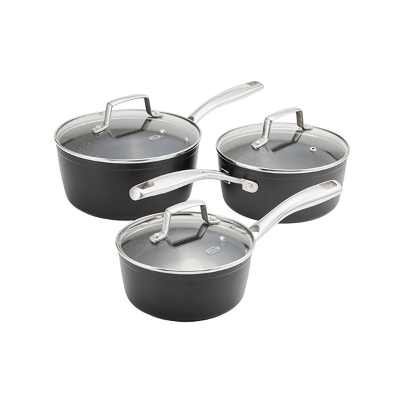 Stellar Rocktanium 3 Piece Saucepan Set