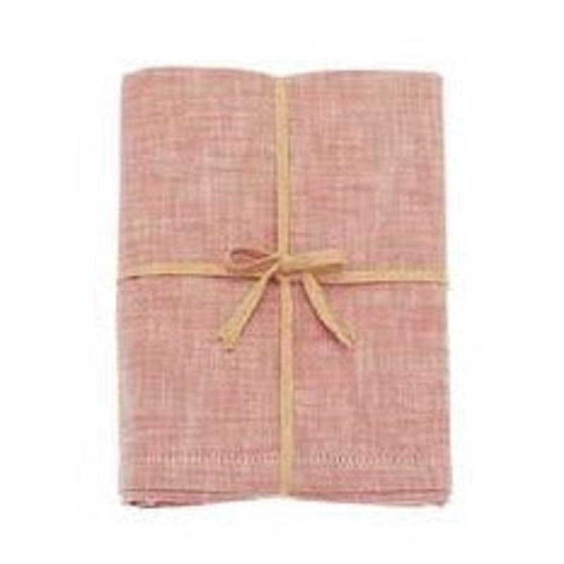 Walton & Co Chambray Terracotta Blush Table Cloth - All Sizes