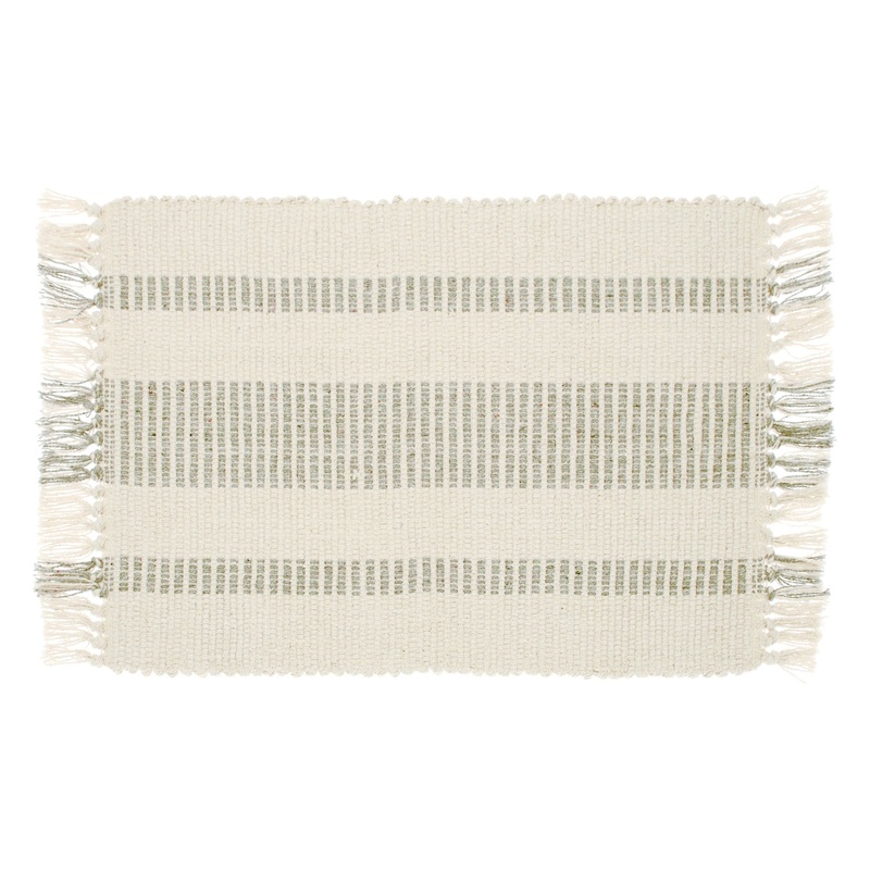 Walton & Co Recycled Taupe Stripe Placemat
