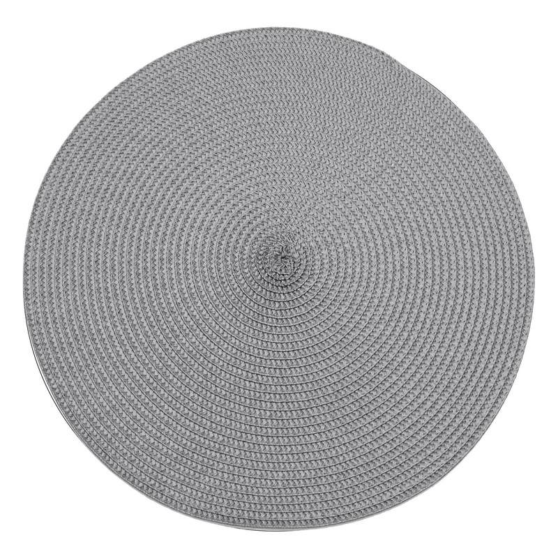 Walton & Co Ribbed Storm Grey Ribbed Placemat